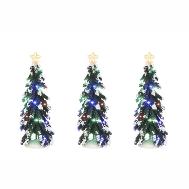 Luville Snowy Conifer Multicolour Lights 3 Pieces Battery Operated