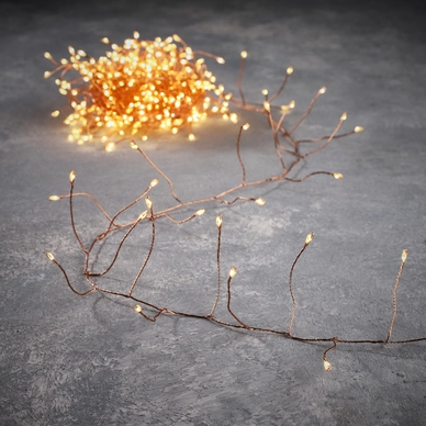 Kerstboomverlichting Luca Lighting Snake Light Copper Classic White 240 leds / 600 cm Timer
