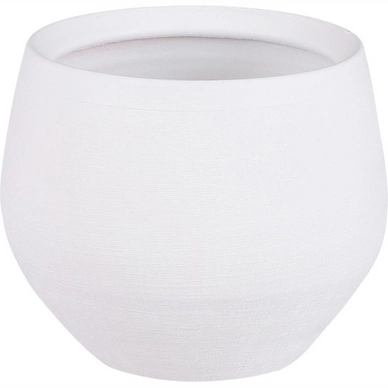 Bloempot Mica Decorations Douro White Matt 18 cm