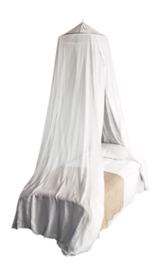 Moskitonetz Deconet Bangla Sunny Spring Topring White 1250 x 200 x 250 cm