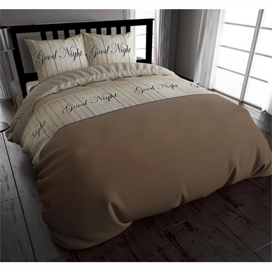 Dekbedovertrek Dreamhouse Goodnight Taupe Flanel