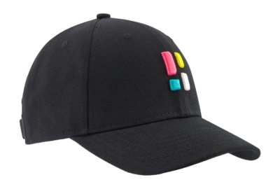 Cap Poederbaas Unisex Brand Cap Black Multi