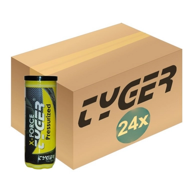 Balles de tennis Tyger X-force 24x3-Tin (Carton 24 x 3-Tin)