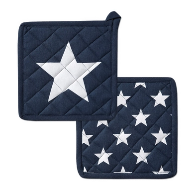 Pannenlap DDDDD Étoile Blue (set van 2)