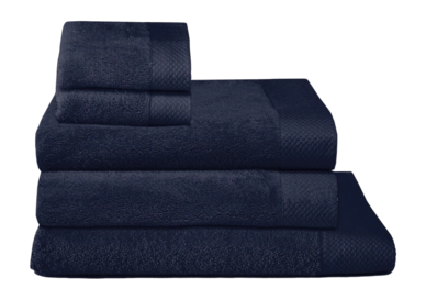 Bath Towel Set Seahorse Pure Indigo (Set of 5)