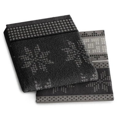 Combiset DDDDD Cove Grey 1 Keukendoek + 1 Theedoek
