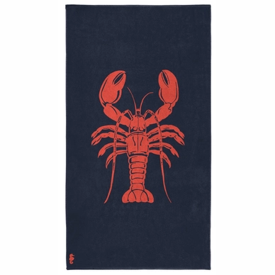 Serviette de Plage Seahorse Lobster Navy