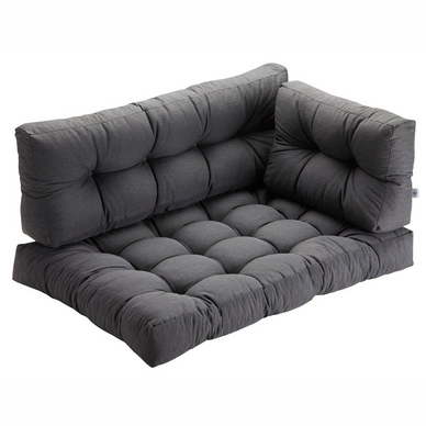 Palletkusen Summerset Bloemendaal Anthracite (3-delig)