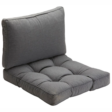 Loungekussen Summerset Bloemendaal Anthracite (70 x 70 cm) (2-delig)