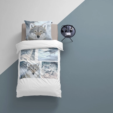 Dekbedovertrek Damai Wolves Grey Percal