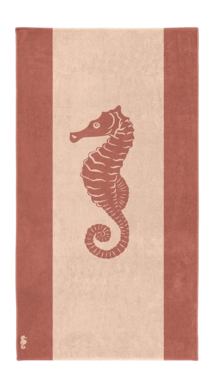 Serviette de Plage Seahorse Flow Sand (100 x 180 cm)