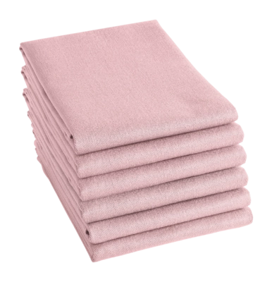 Theedoek DDDDD Logo Pastel Pink (Set van 6)