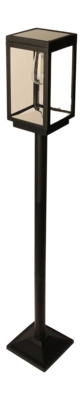 Tuinlamp Luxform Solar Post Light Amsterdam Black 30 Lumen