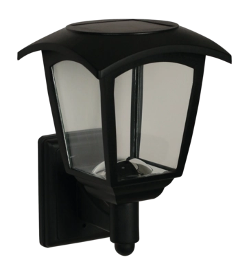 Wandlamp Luxform Hybrid Intelligent Solar Minnesota Black 50-100 Lumen