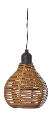 Hanglamp Luxform Battery Rattan Brown 15 Lumen
