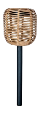 Tuinlamp Luxform Solar Rattan Brown 5 Lumen (Set van 2)