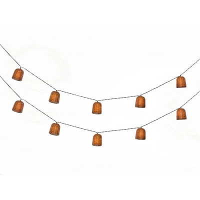Tuinlamp Luxform Solar Rattan Party Light Brown 5 Lumen
