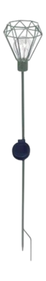 Tuinlamp Luxform Solar Stick Light Diamond Green (Set van 2)