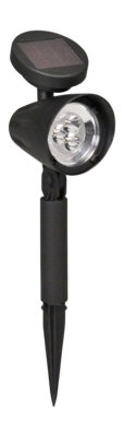 Gartenlampe Luxform Solar Spotlight Lazise Black 5 Lumen (Set von 2)