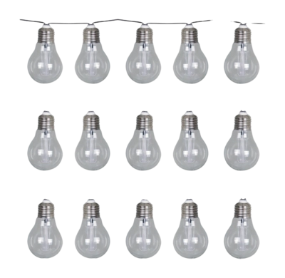 Lumière de Jardin Luxform Solaire Guirlande Lumineuse Corfu Transparent