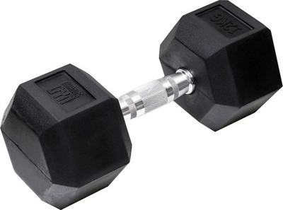 Halterset Orange Gym Hex Dumbbell 12 KG Zwart