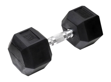 Halter Orange Gym Hex Dumbbell 27,5 KG Zwart