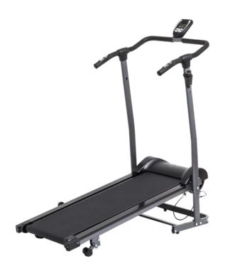 Tapis de Course Orange Gym Pliable Noir