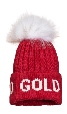 Muts Goldbergh Women Hodd Faux Pom Flame