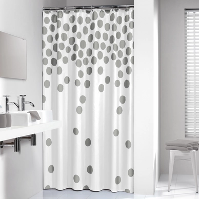 Rideau de Douche Sealskin Spots Argenté
