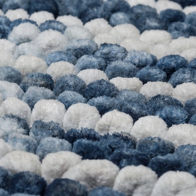 Badmat Sealskin Vintage Polyester Blauw 50x80 cm