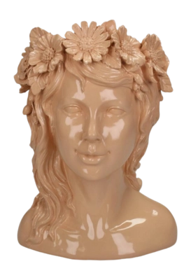 Vaas HD Living Lady Flowers Peach 15 x 17 x 23,5 cm