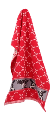 Keukendoek Bunzlau Castle Koe Rood