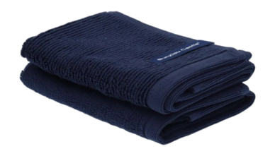 Vaatdoek Bunzlau Castle Donkerblauw (Set van 2)