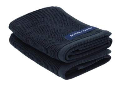 Vaatdoek Bunzlau Castle Zwart (Set van 2)