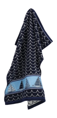 Keukendoek Bunzlau Castle Boot Donkerblauw