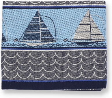Theedoek Bunzlau Castle Boot Donkerblauw