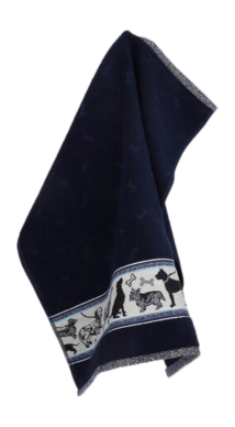 Keukendoek Bunzlau Castle Hond Donkerblauw