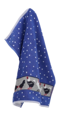Essuie Main Bunzlau Castle Chicken Royal Blue