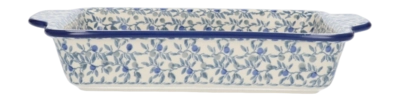 Ovenschaal Bunzlau Castle Met Handvaten Blue Olive (18,5 x 28 cm)