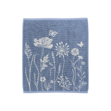 Theedoek Bunzlau Castle Wild Flowers Grijs-Blauw