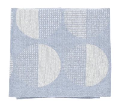 Theedoek Bunzlau Castle Dots Grijs-Blauw