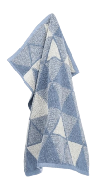 Keukendoek Bunzlau Castle Triangles Grijs-Blauw