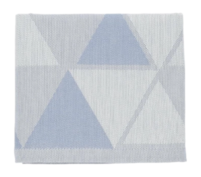 Theedoek Bunzlau Castle Triangles Grijs-Blauw