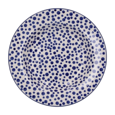 Deep Plate Bunzlau Castle Crazy Dots (23.5 cm)