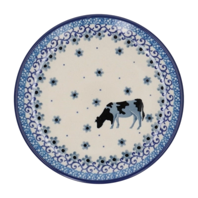 Cake plate Bunzlau Castle Cow (16 cm)