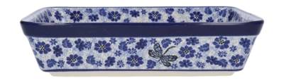 Plat à Four Bunzlau Castle Rectangulaire Dragonfly (25 x 32 cm)
