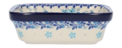 Pirofila quadrata Bunzlau Castle 13 cm / 350 ml, Blu Melodia
