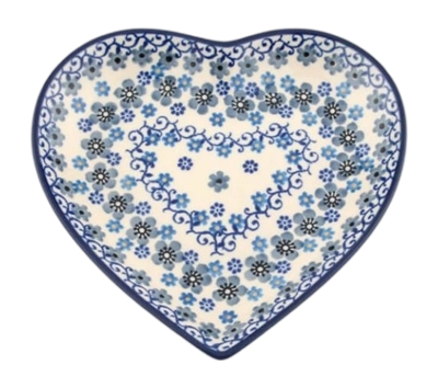 Plate Bunzlau Castle Hart Medium Winter Garden