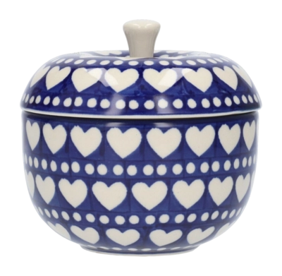 Ciotola Bunzlau Castle Ø 10,5 cm / 300 ml, Vaso a mela da forno, Blu Valentine