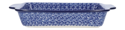Ovenschaal Bunzlau Castle Met Handvaten Indigo (18,5 x 28 cm)